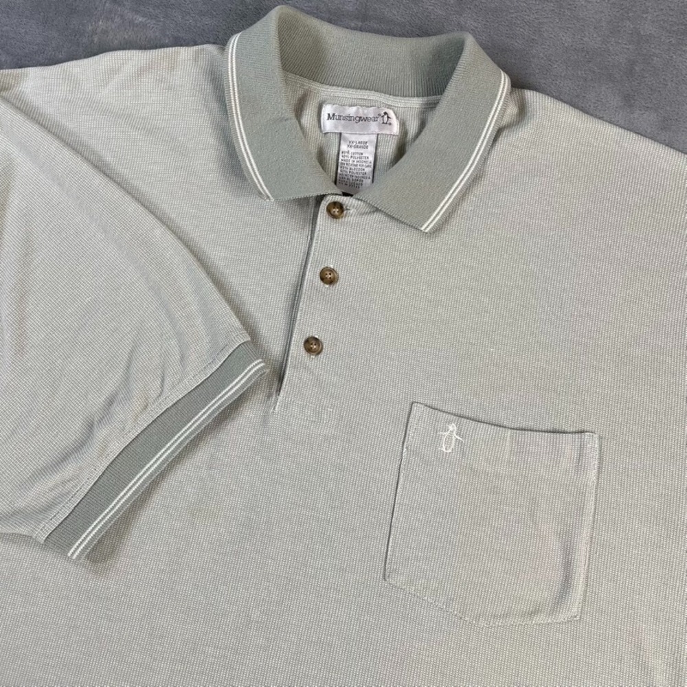 Penguin Munsingwear Polo Short Sleeve Green Classic Fit Men's Size XXL Casual